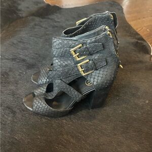 Elegant ASH Scarpette Black Textured Women's Shoes